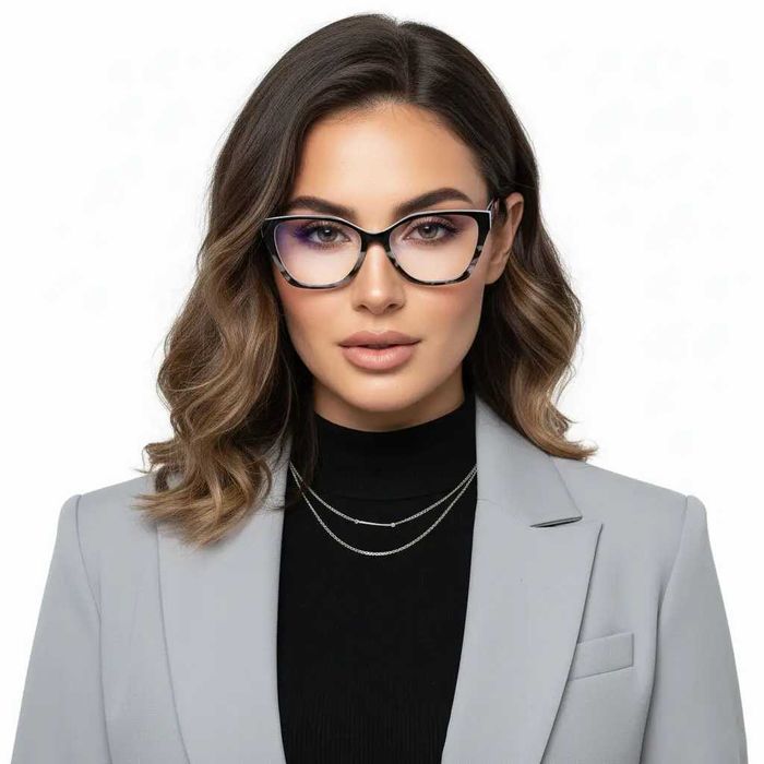 Жіночі комп’ютерні окуляри для зору котяче око + Плюсові Код 2410 C7