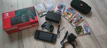 NINTENDO SWITCH plus gry oraz etui