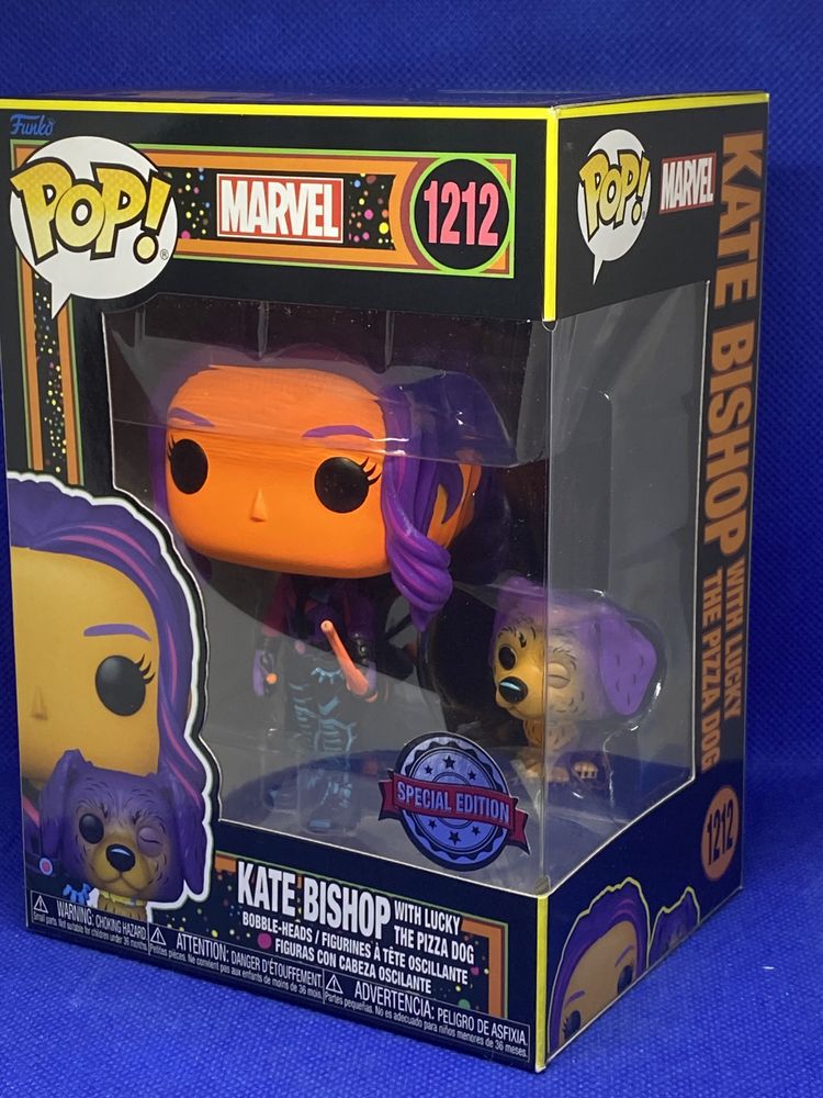 Funko pop Kate Bishop with Lucky the pizza dog 1212 exclusive