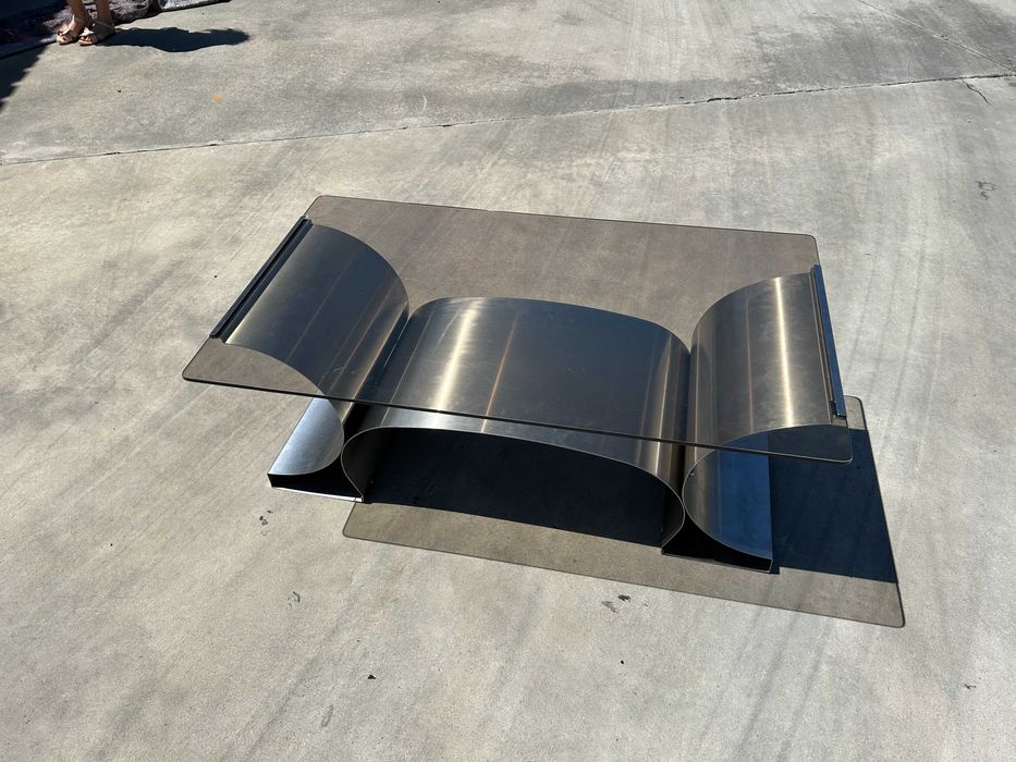 Mesa de centro por François Monnet – Kappa, França, anos 1970