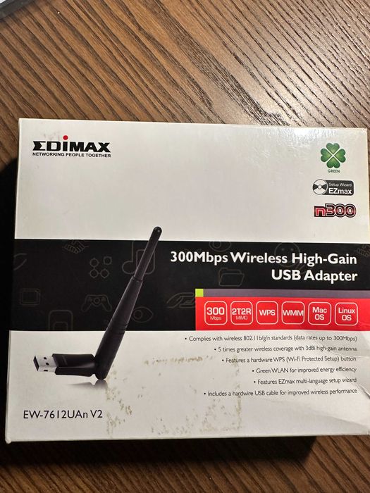 EDIMAX EW-7612UAN V2 karta sieciowa WLAN 300 Mbit
