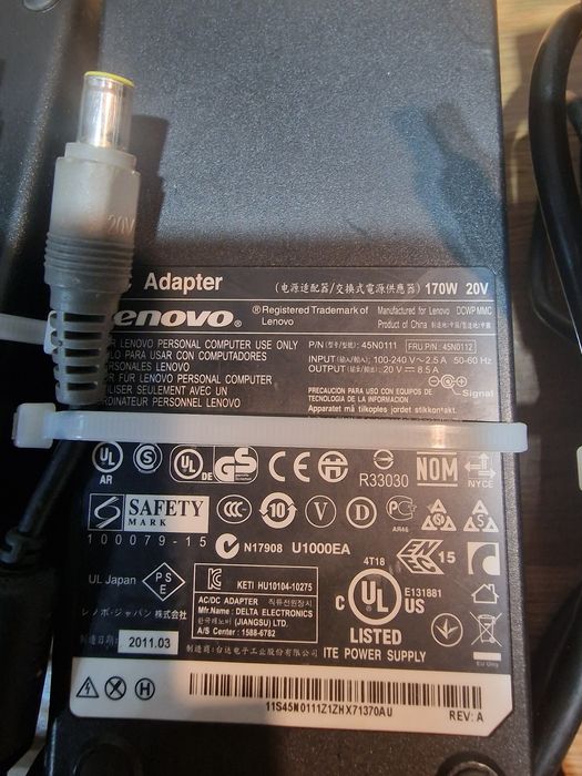 Zasilacz Lenovo  170W do Lenovo