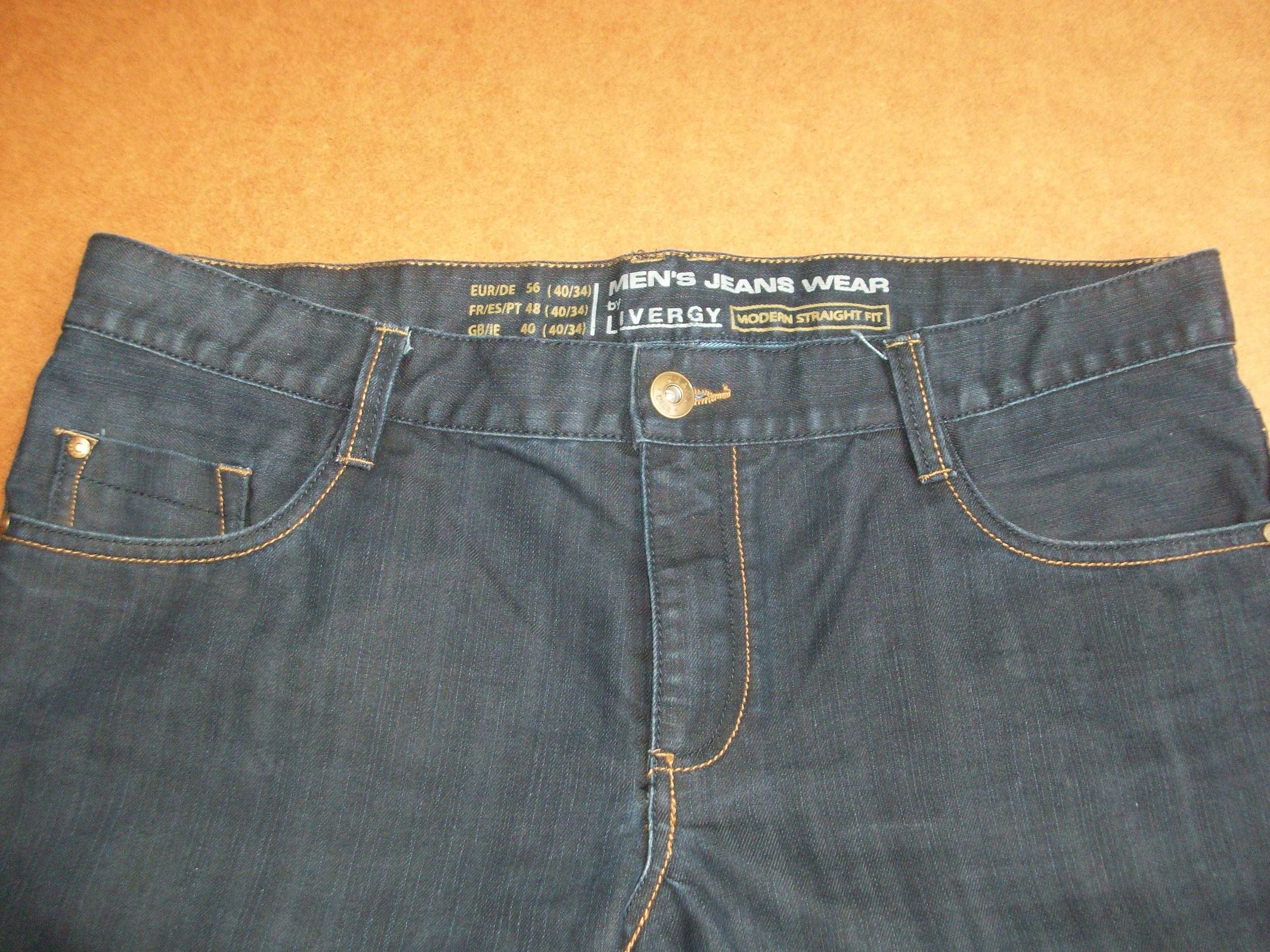 SPODNIE męskie jeans 40/34 LIVERGY NOWE pas104