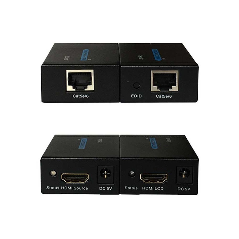 HDMI Extender 60m RX TX przedłużacz LAN RJ-45 CAT5E/6 kablem sieciowym