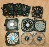 Zestaw 10 wentylatorów do PC obudowy 12 cm ARGB podświetlane