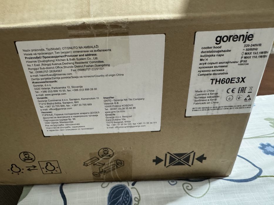 Новая вытяжка gorenje TH60E3X