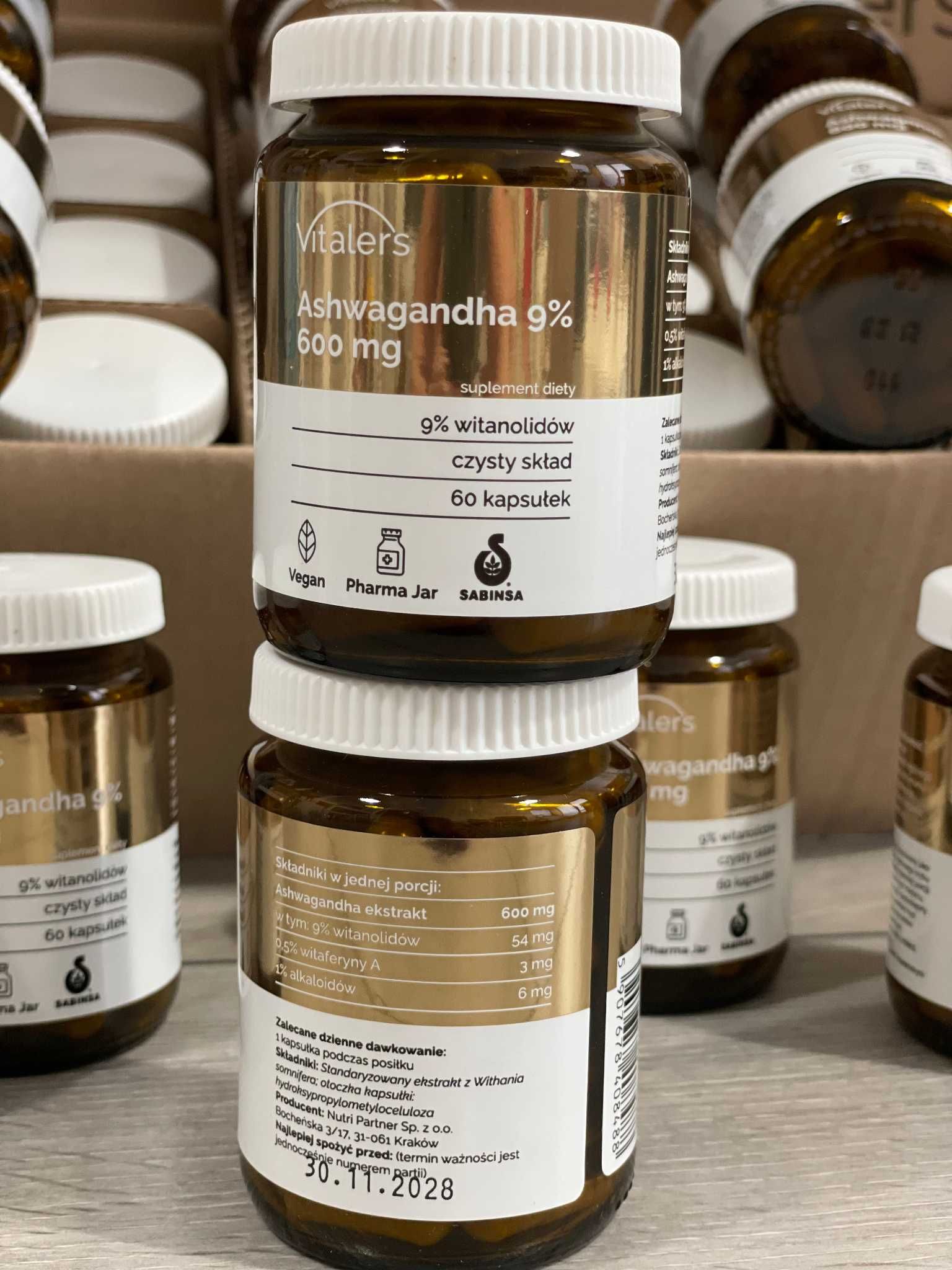 Vitaler's Ashwagandha 9% 600 мг. Ашваганда Виталерс.