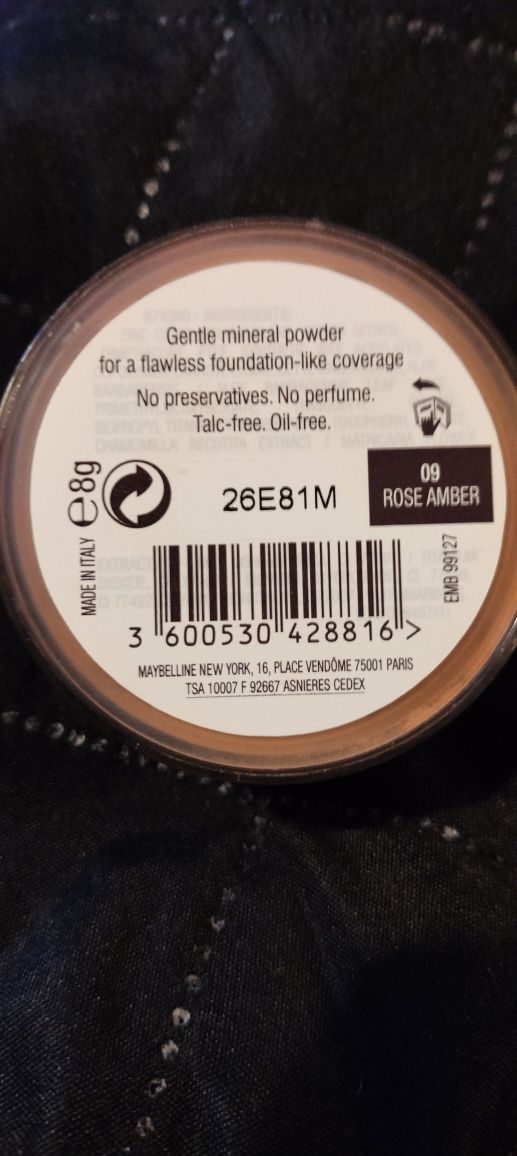 MAYBELLINE pure foundation  mineral loose powder , nowy