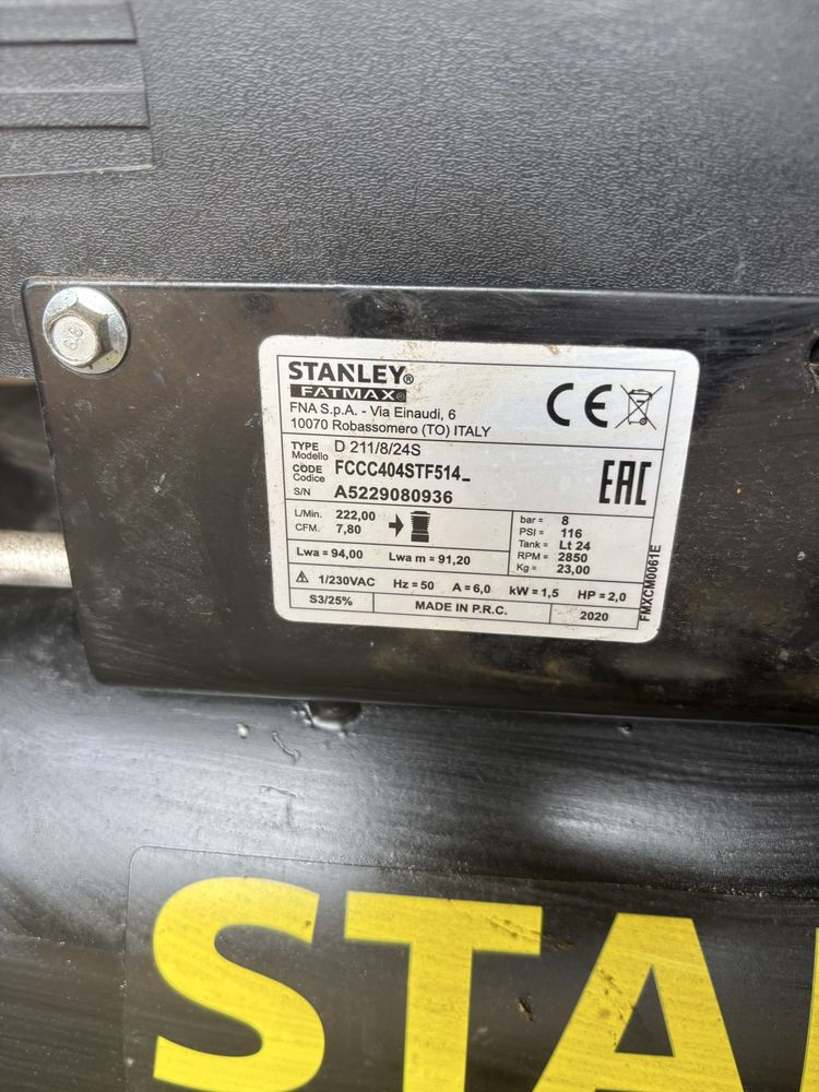 Kompresor Stanley Fatmax 24l