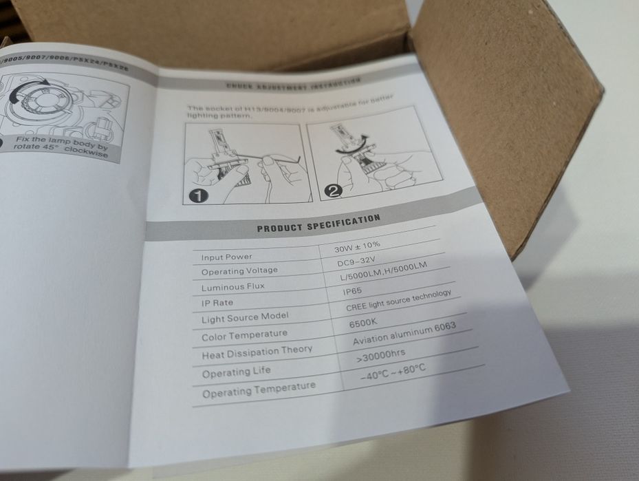 Led лампы SIGMA  HB3 (9005)