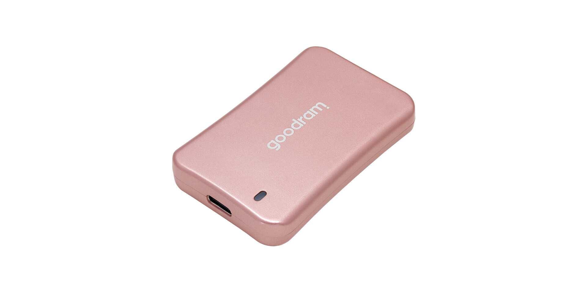 Зовнішній SSD диск Goodram HX200 1TB USB 3.2 Type-C Rose Gold Новий!
