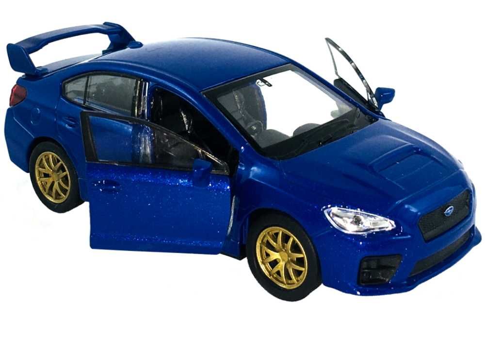 Subaru WRX STI model WELLY 1:34 niebieski