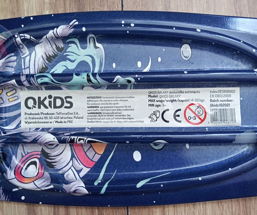 Deskorolka Galaxy od 3 lat (50kg)