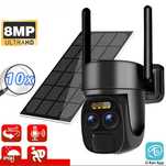 Kamera Solarna WiFi 8MP IP66 Obrotowa 2 obiektywy