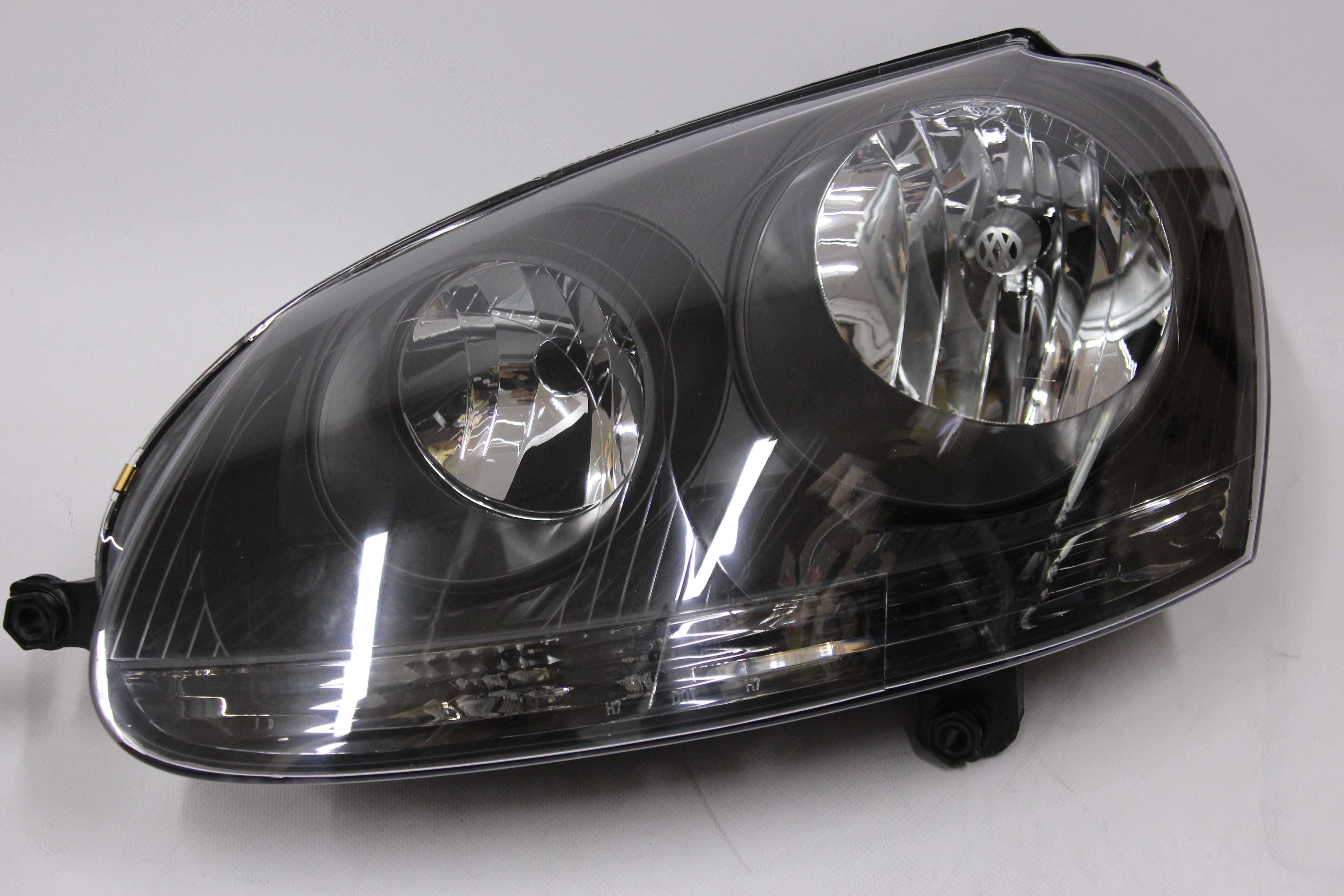 Lampy przednie przód VW GOLF 5 V H7 03-09 CZARNE BLACK Tuning IGŁA