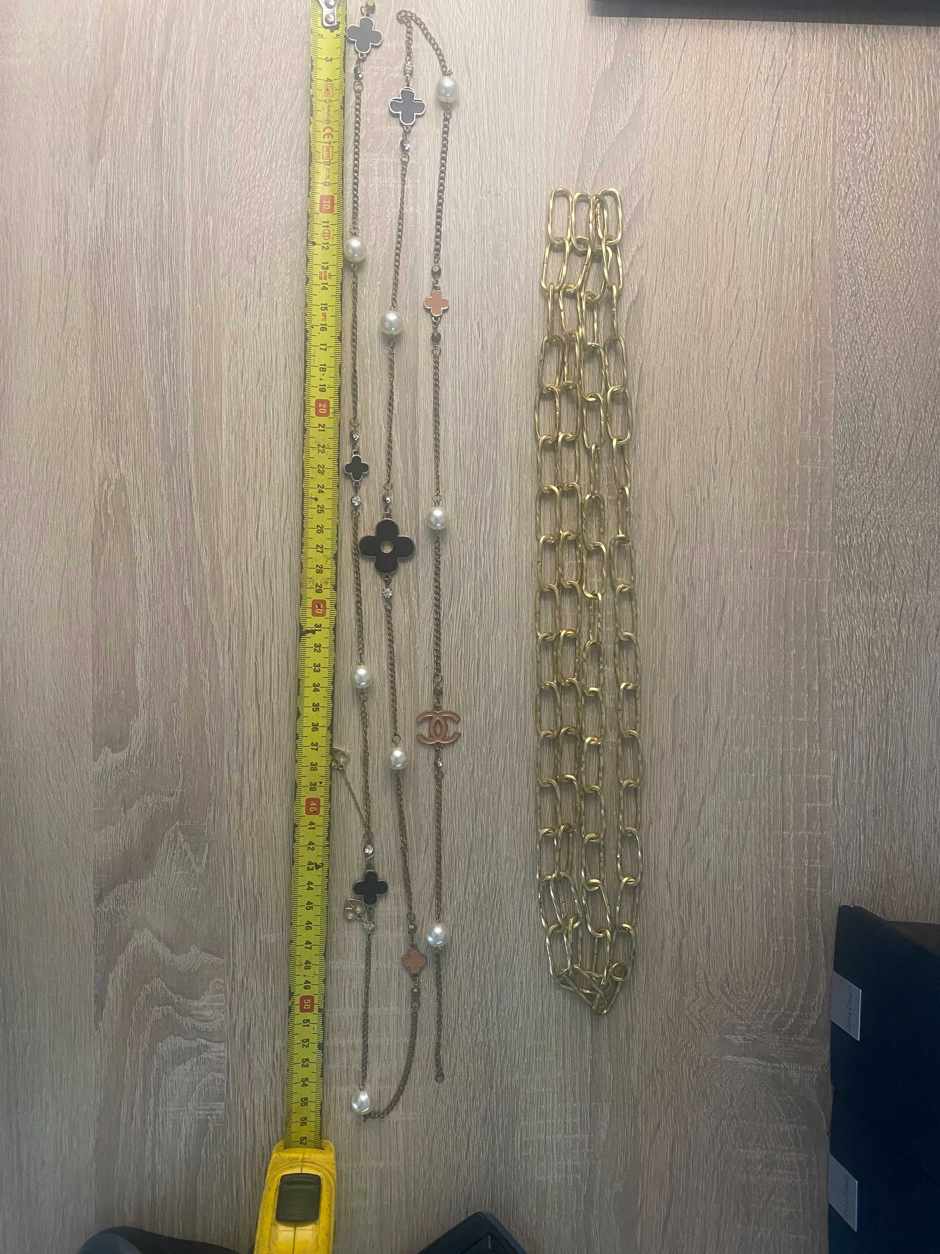 Złoty łańcuch 165cm i Łańcuszek ozdobny 165cm