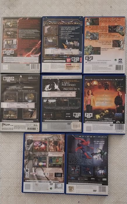 Lote 8 Jogos PS2 – Luta, Ação e Aventura (completos)