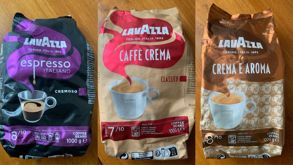 Кава в зернах Melitta Lavazza Tchibo Eduscho Jacobs Dallmayr 1кг 0.5кг