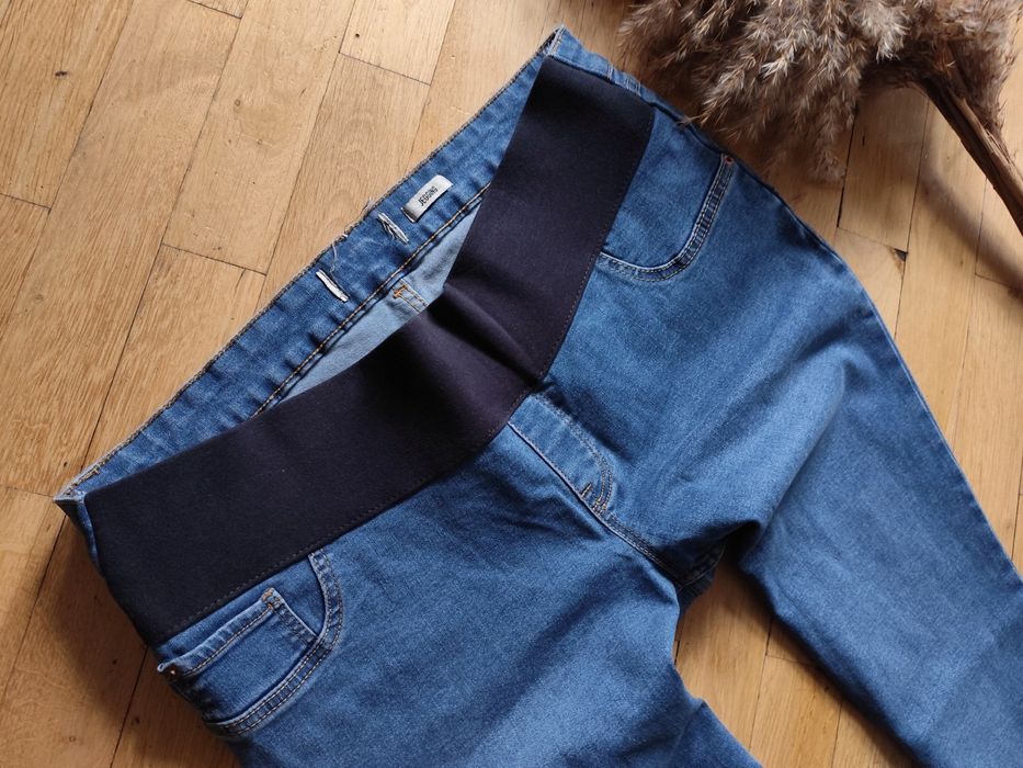 New look jeansy ciążowe rurki 42/44
