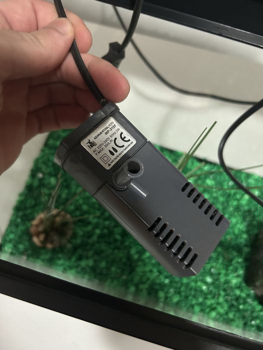 Aquario c/Decoração e Filtro