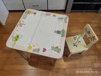 Дитячий стіл, столик, парта + стілець, стілчик (вік від 1 до 6 років)