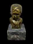 Teixeira Lopes - escultura de busto em bronze