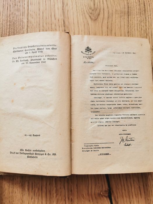 "Das Neue Testament"  Stara Książka Antyk 1945