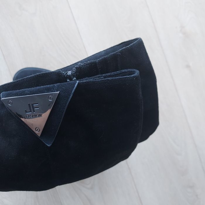 Kozaki kozaczki buty zimowe długie 38 czarne