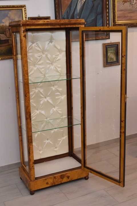 Smukła Witryna Art Deco - Gablotka Serwantka - Salon Gabinet