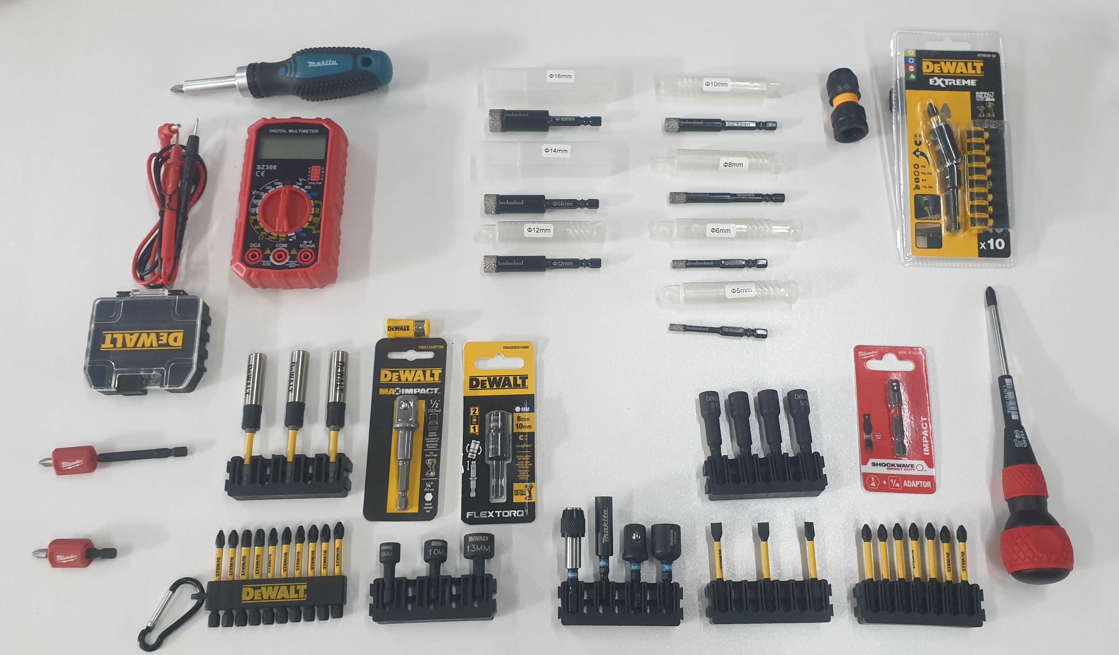 Новий інструмент Dewalt, Milwaukee, Makita, Bosch