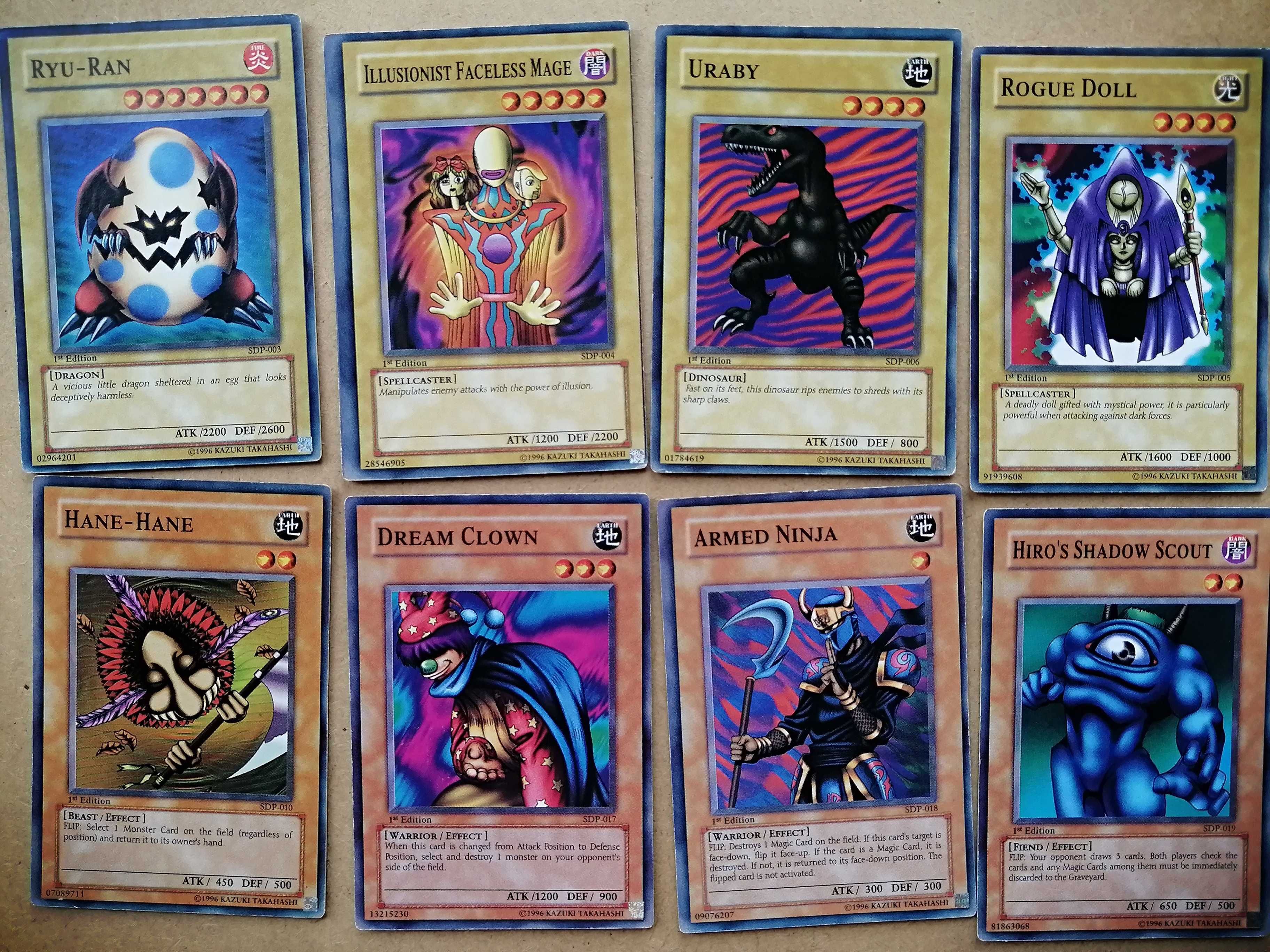 Cartas Yu-Gi-Oh 1st edition