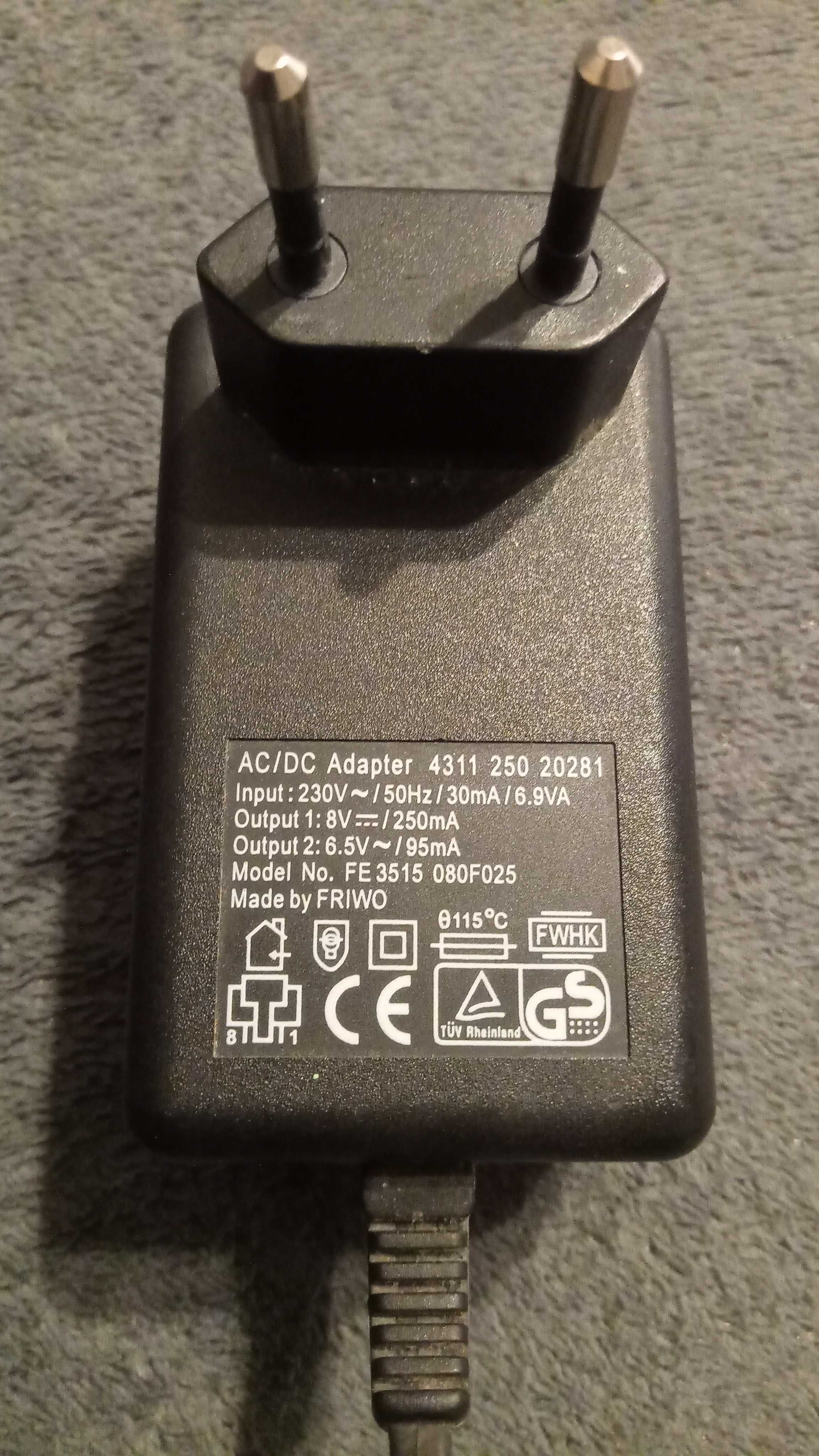 Zasilacz 8v 6.5v  friwo fe3515 - 080f025