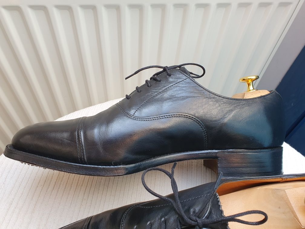 Angielskie oxfordy wiedenki cap-toe roz. 10/44.5