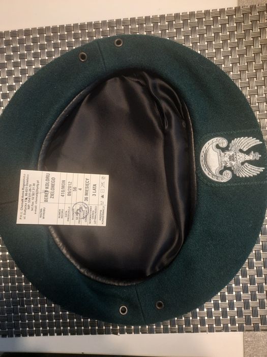 Beret wojskowy zielony wp