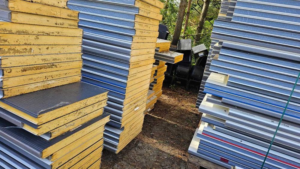 Płyta warstwowa obornicka PIR 6 cm, NOWA 1-2m OKAZJA WRZESIEŃ. 2025