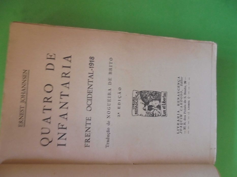 Johannsen (Ernest);Quatro de Infantaria