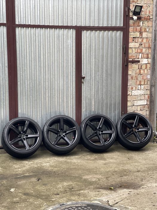 Чорні диски R19 різноширокі 5×112 AUDI VOLKSWAGEN SKODA MERCEDES-BENZ