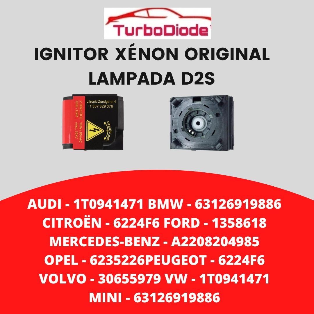 Ignitor xénon original D2S várias marcas e modelos