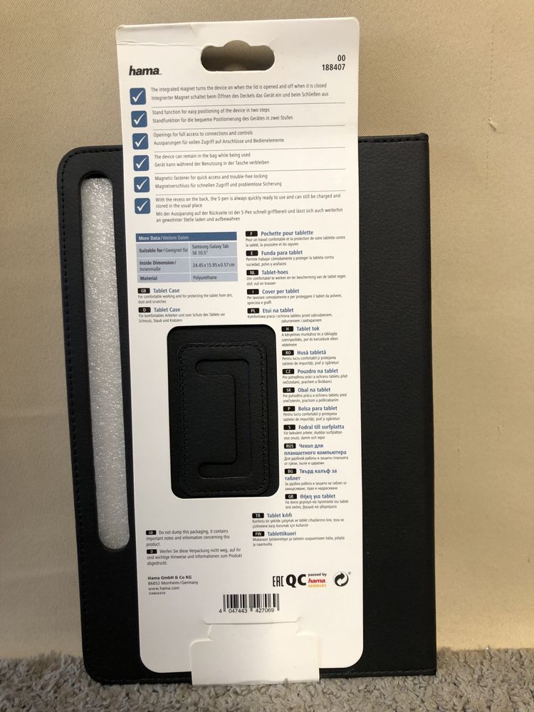 Hama Etui do tabletu Samsung Galaxy Tab S6 10.5 czarne