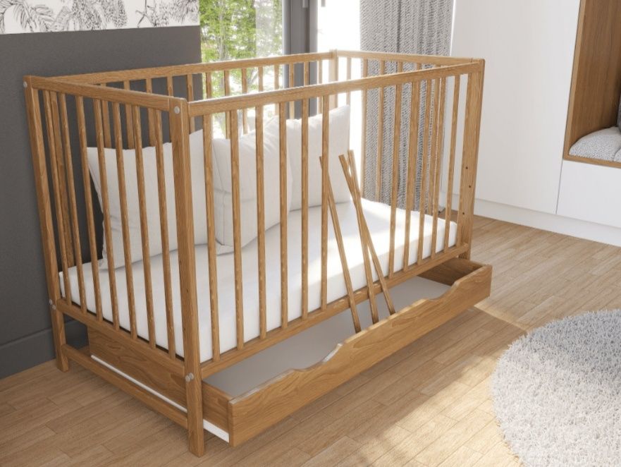 Łóżeczko Drewex z biegunami