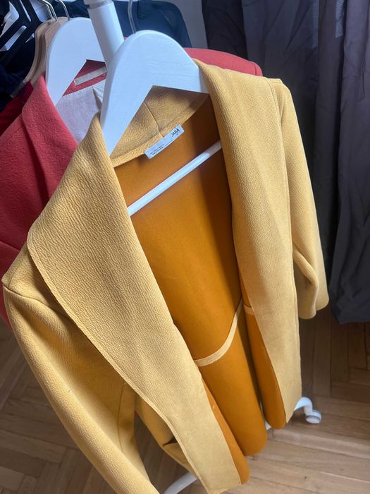 Marynarka żółta Zara oversize S / 36 długa