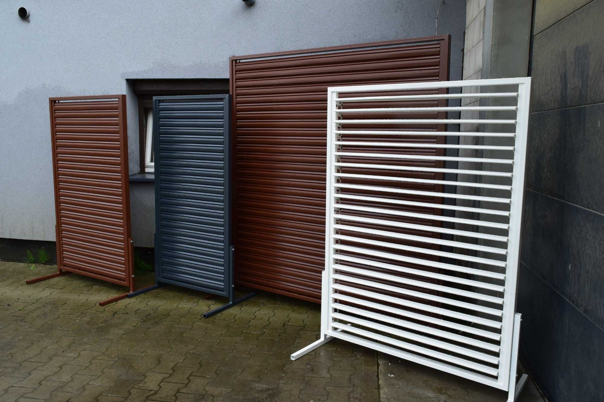 Panel  żaluzjowy metalowy  na taras, balkon ruchoma deseczki metalowe