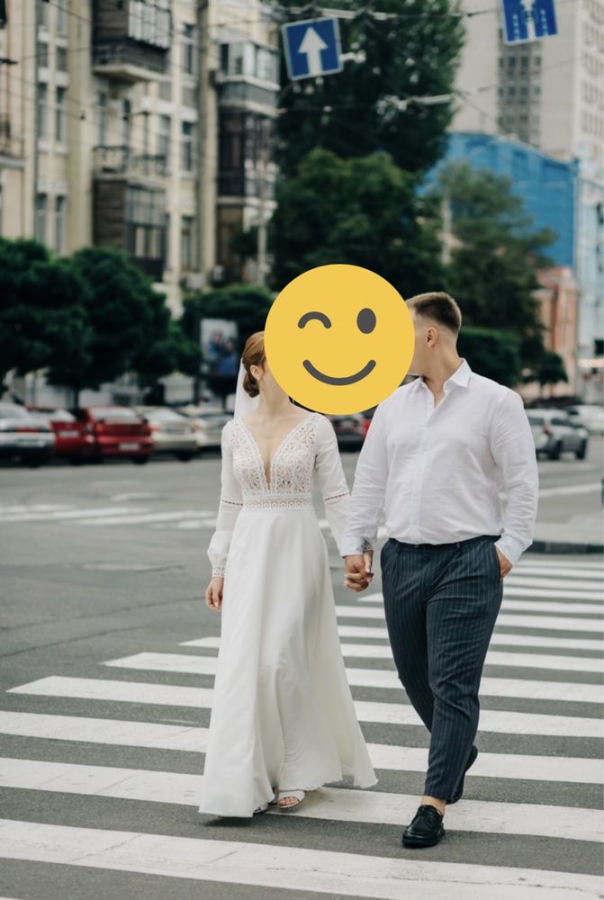 Весільна сукня, вінчальна, біла, вечірня + фата у ПОДАРУНОК