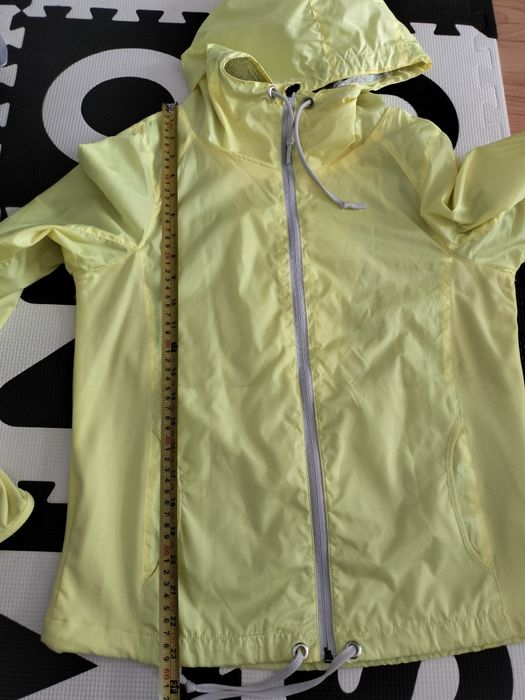 Kurtka wiatrówka damska sportowa Crivit żółta - rozmiar 36