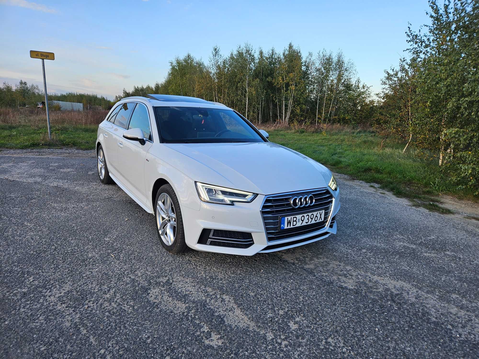 Biała strzała, 100%orginał,190 km, s-line, s-tronic, panorama ful-led