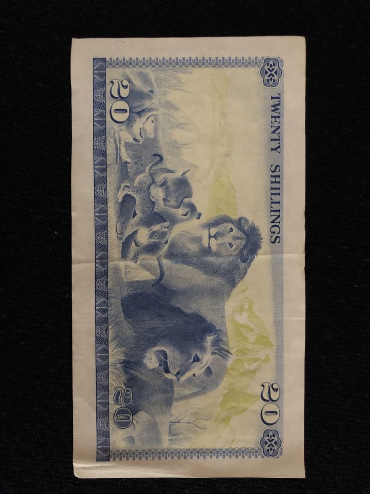 KENIA, szylingi - banknoty obiegowe. 1978 rok