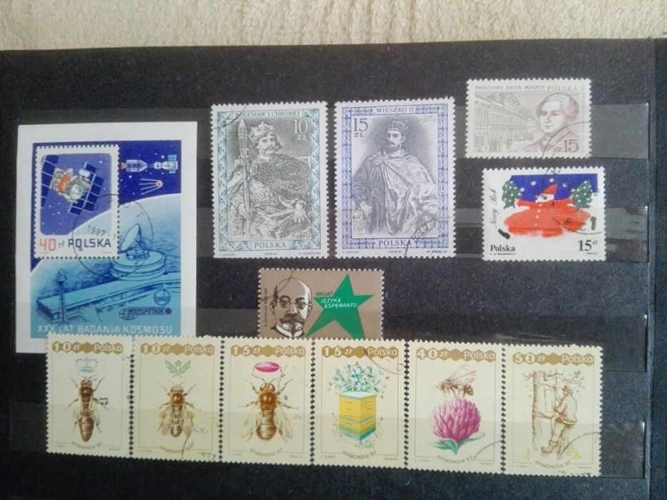 Znaczki pocztowe, kasowane rok 1987