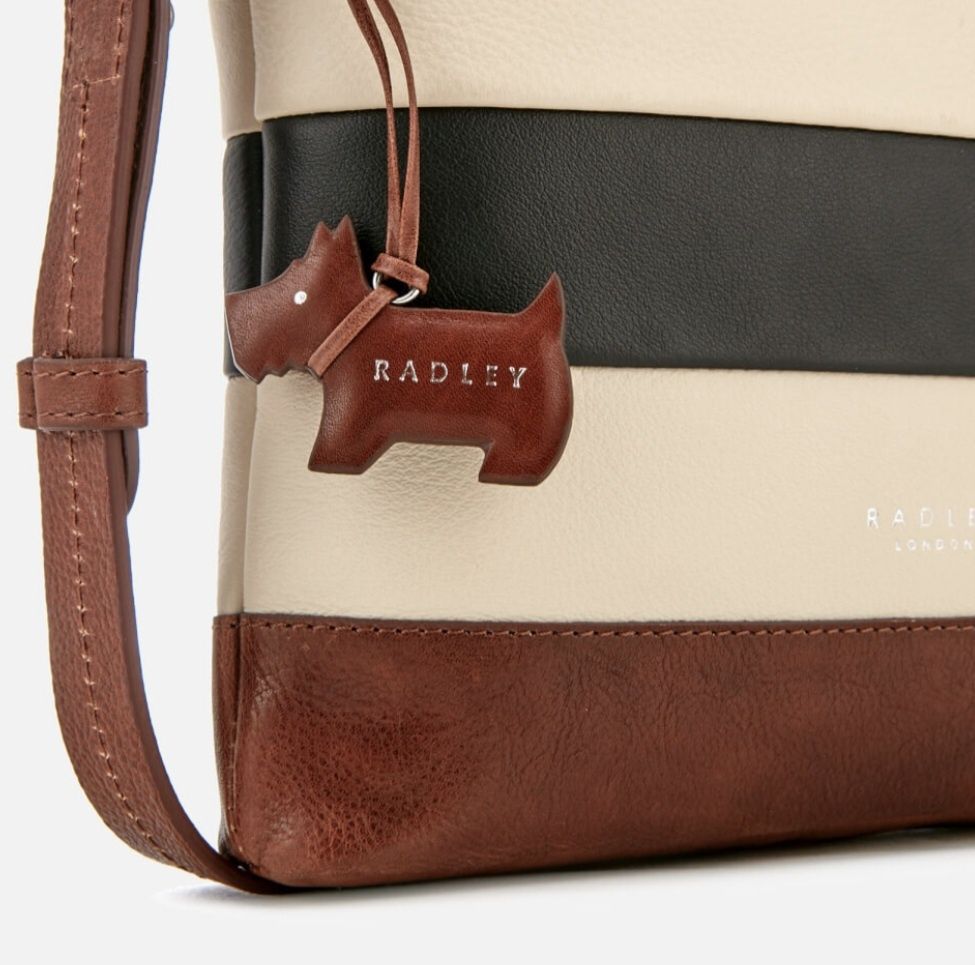 Radley skórzana torebka listonoszka crossbody skóra naturalna paski