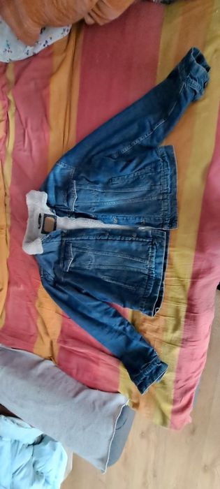 Kurtka Zara jeans z kożuszkiem XL