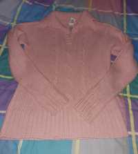 Camisola lã rosa